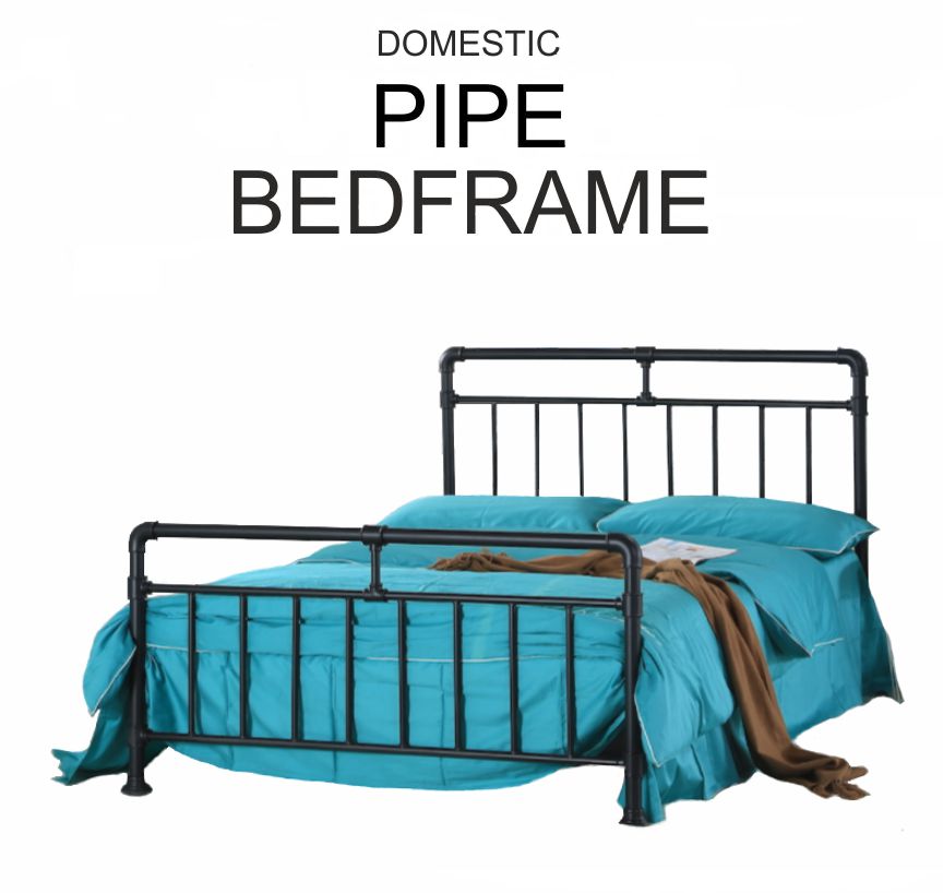 Domestic Pipe Metal Bed Frame Vega Direct, Pipe Bed Frame