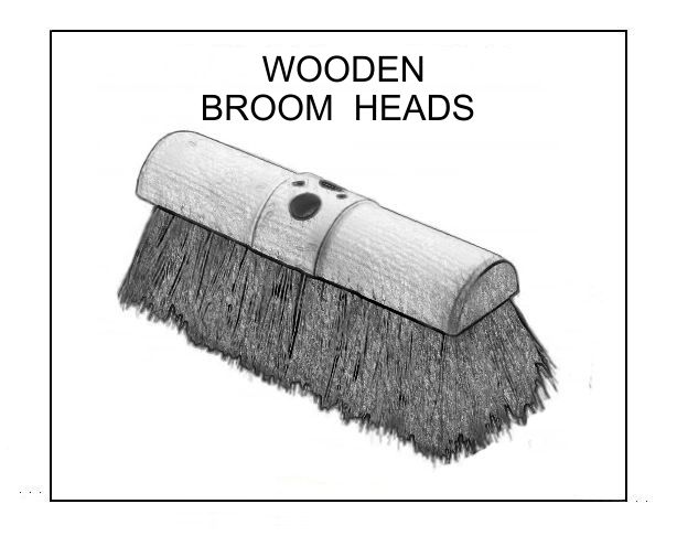 Wooden Broom Heads - Only